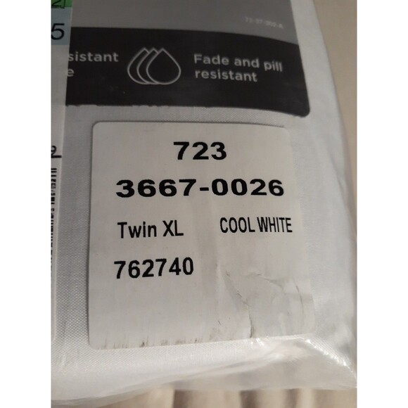 txl sheet set Home Expressions Microfiber plus Sheets Twin XL cool white new - Picture 2 of 5